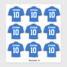 Blue Football Shirts Aufkleber