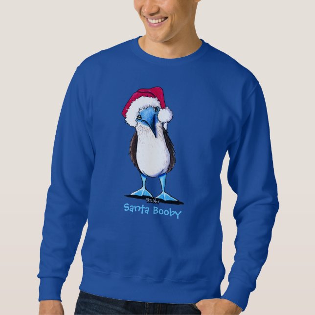 Blue Footed Booby Christmas Sweatshirt (Vorderseite)