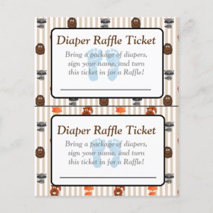 Blue Footprints Woodland Themed Baby Duschspiele Flyer