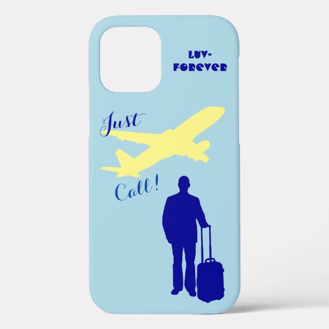 Blue Forever Luv Case-Mate iPhone Hülle (Rückseite)