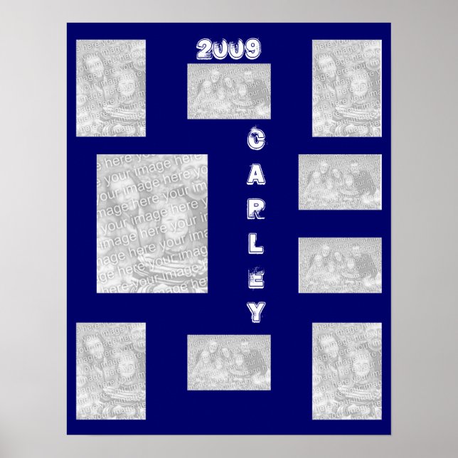 Blue Foto Collage 2009 Poster (Vorne)