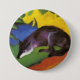 Blue Fox (von Franz Marc) Button