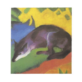 Blue Fox (von Franz Marc) Notizblock