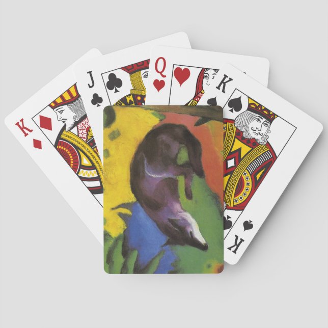 Blue Fox (von Franz Marc) Spielkarten (Rückseite)