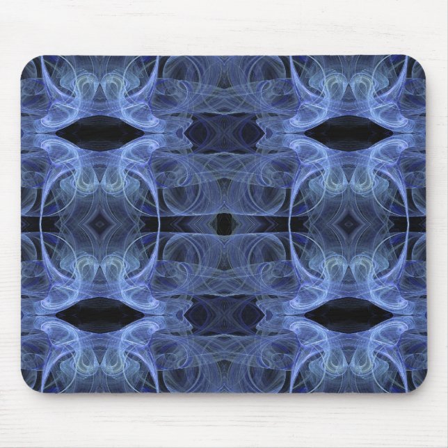 Blue Fraktal Mousepad (Vorne)