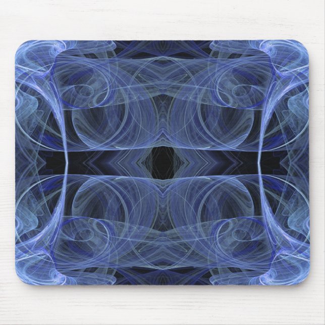 Blue Fraktal Mousepad (Vorne)