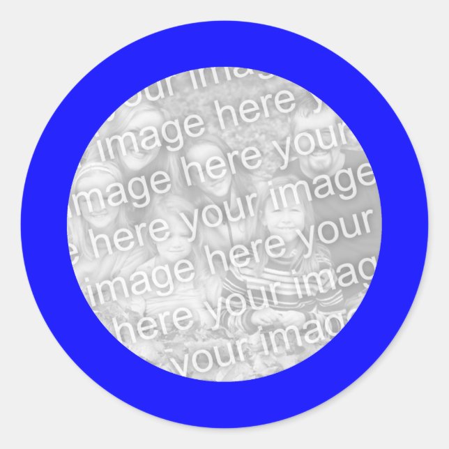 Blue Frame Aufkleber (Vorderseite)