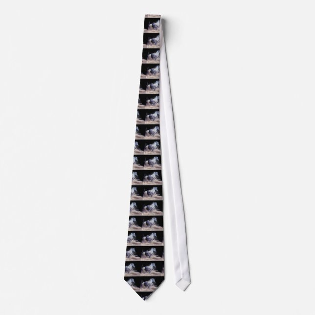 Blue Free Horrit Motivierend Neck Tie Krawatte (Vorderseite)