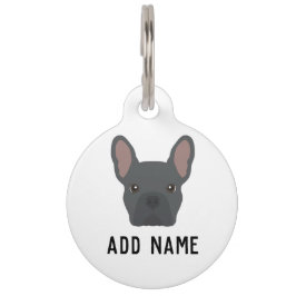 Blue French Bulldog Dog Haustiermarke