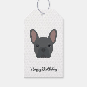 Blue French Bulldog Geschenkanhänger