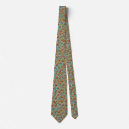 Blue French Fries Neck Tie Krawatte