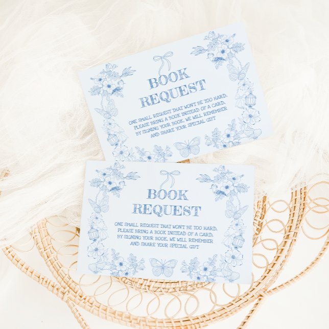 Blue French Viktorianisch Books for Baby Shooting Begleitkarte (Von Creator hochgeladen)