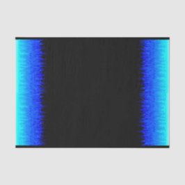 Blue Frisierte Auto Flames Seidenpapier