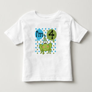 Blue Frog 4. Geburtstag - Hemden und Geschenke Kleinkind T-shirt