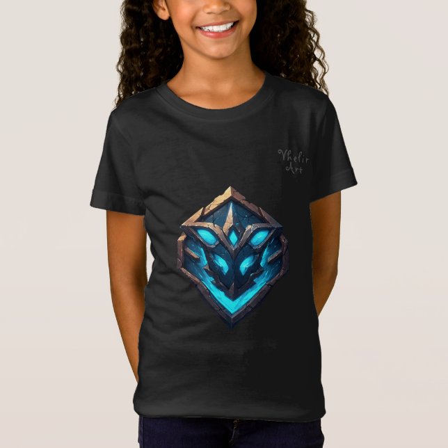 Blue Frost Rune Emblem T-Shirt (Vorderseite)