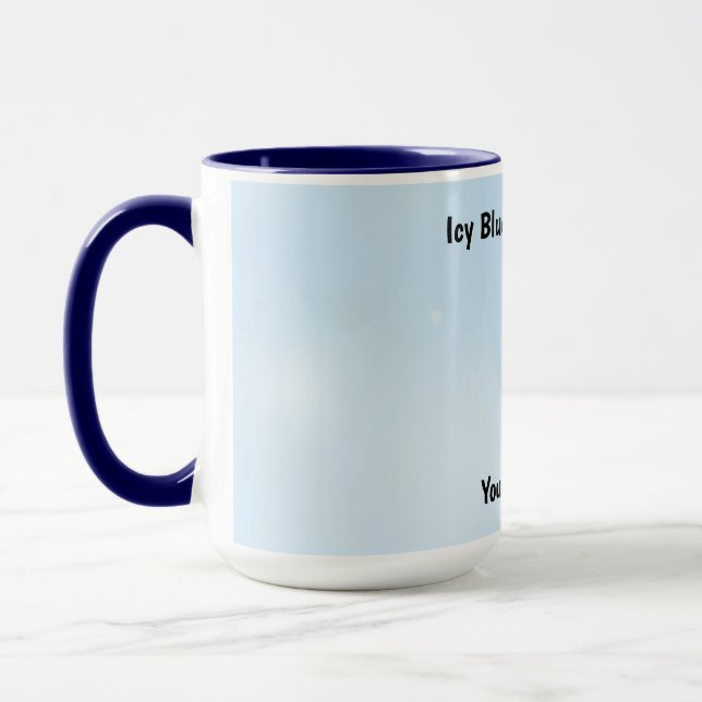 Blue Frost Shimmer Design Tasse (Links)