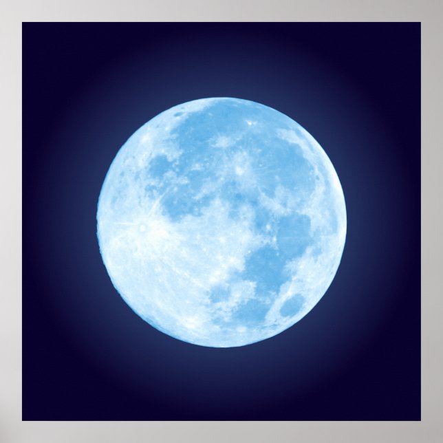 Blue Full Moon Poster (Vorne)