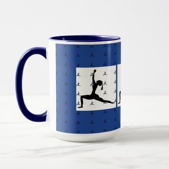 Blue - Fun Yoga Designs Combo Kaffee Tasse/ Cup Tasse (Links)