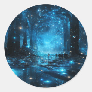Blue Galaxy Stickers