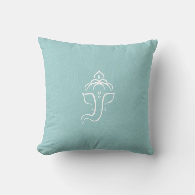 Blue Ganesha Pillows Kissen (Vorderseite)