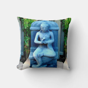 Blue Garden Buddha Pillow Kissen