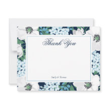 Blue Garden Rose Personalisiert Dankeschön