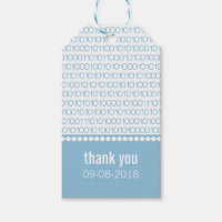 Blue Geek Chic Binary Code Geschenktasten