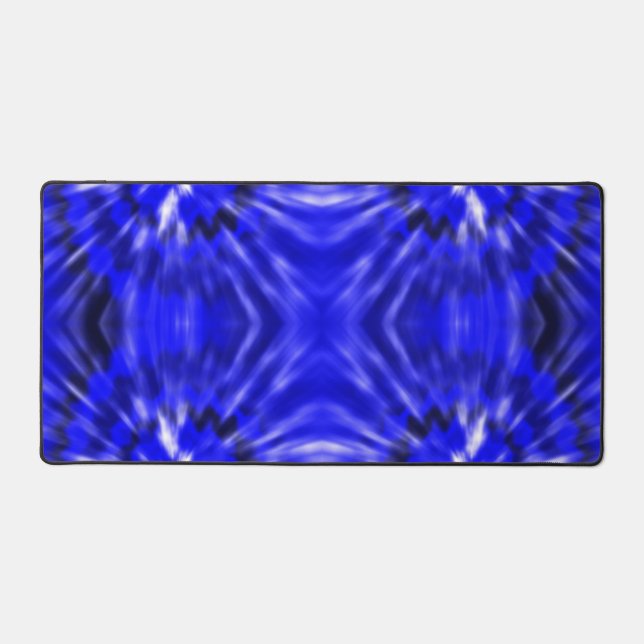 Blue Gefärbte Krawatte Desk Mat Schreibtischunterlage (Vorderseite)