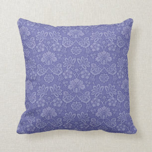 Blue Gem Damask Kissen