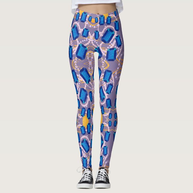 BLUE GEMS LEGGINGS (Vorderseite)