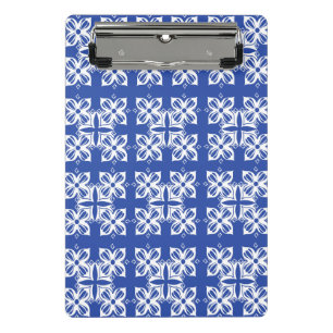 Blue gemustert Classic Planner Mini Klemmbrett