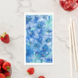 Blue Gentian Wildblume Party Serviette