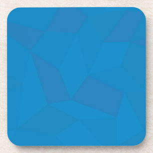 Blue, geometric, cool, unique, trendy illustration getränkeuntersetzer