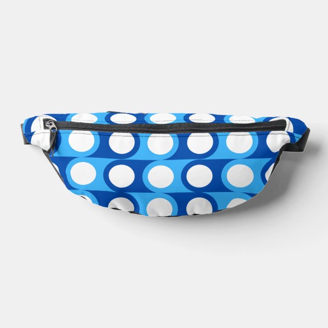 Blue Geometric Fanny Pack Bauchtasche (Ablage )