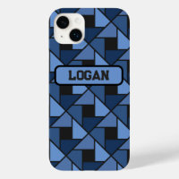 Blue Geometric Gift Phone / iPad Gehäuse