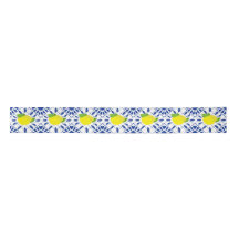 Blue Geometric Lemon Tile