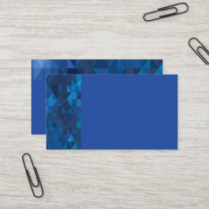 Blue Geometric Prism Business Cards Visitenkarte