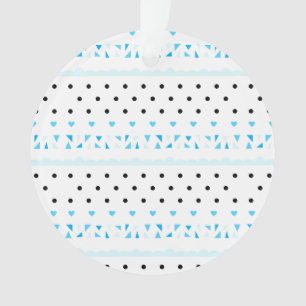 Blue Geometrie Ornament