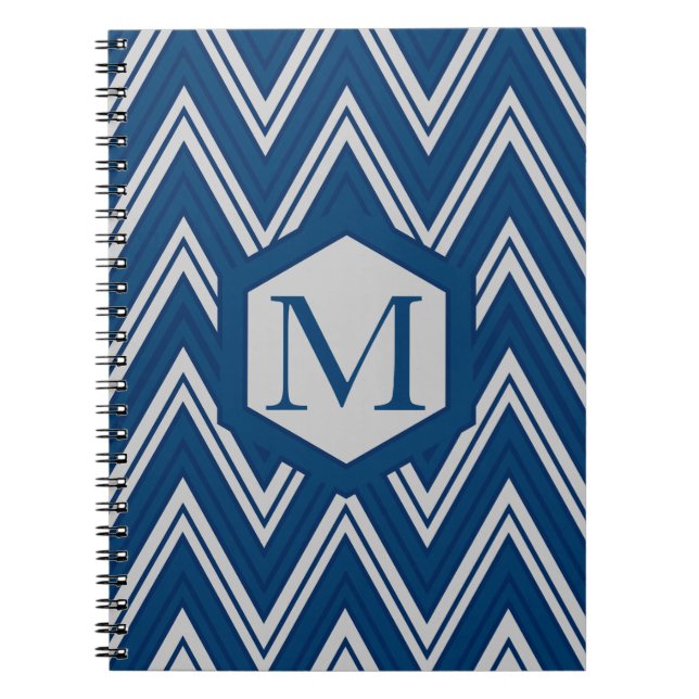 Blue Geometry Collection Notizblock (Vorderseite)