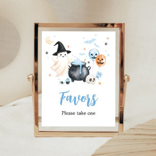 Blue Ghost Little Boo Geschenkanhänger Schild