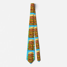 Blue Giant Hamburger Neck Tie Krawatte