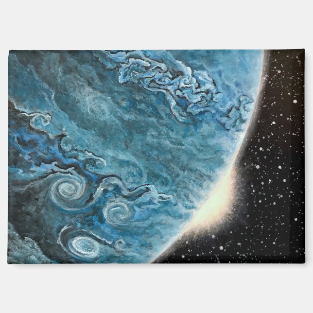 "Blue Giant" Planet Magnet (Vorderseite)