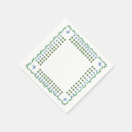 Blue Ginger Jars Jar Topiary Vine Serviette