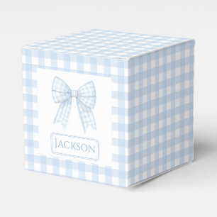 Blue Gingham Bugband Baby Boy Geschenkschachteln