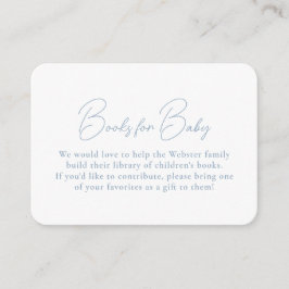 Blue Gingham einfache niedliche Bücher für Babydus Begleitkarte