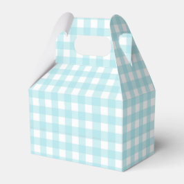 Blue Gingham Geschenkschachtel