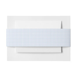 Blue Gingham Invitation Bly Band