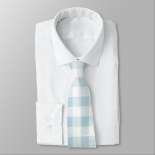 Blue Gingham Karo Kariert Krawatte