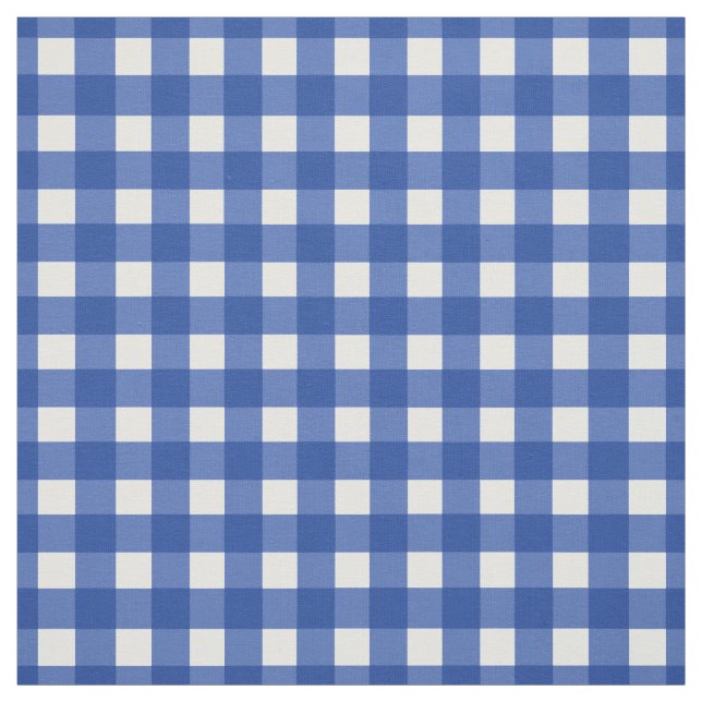 Blue Gingham Karo Stoff (Muster)