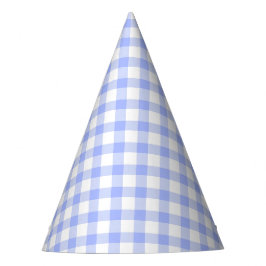 Blue Gingham Partyhütchen